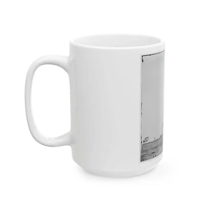 Bermuda Hundred, Va. Signal Tower On Left Of The Line Near The Appomattox River (U.S. Civil War) White Coffee Mug - Go Mug Yourself