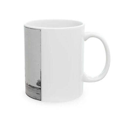 Bermuda Hundred, Va. Signal Tower On Left Of The Line Near The Appomattox River (U.S. Civil War) White Coffee Mug - Go Mug Yourself