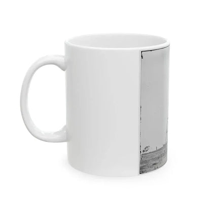 Bermuda Hundred, Va. Signal Tower On Left Of The Line Near The Appomattox River (U.S. Civil War) White Coffee Mug - Go Mug Yourself