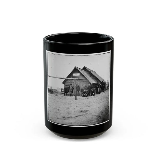 Bermuda Hundred, Va. Adams Express Office, Army Of The James (U.S. Civil War) Black Coffee Mug-15oz-Go Mug Yourself