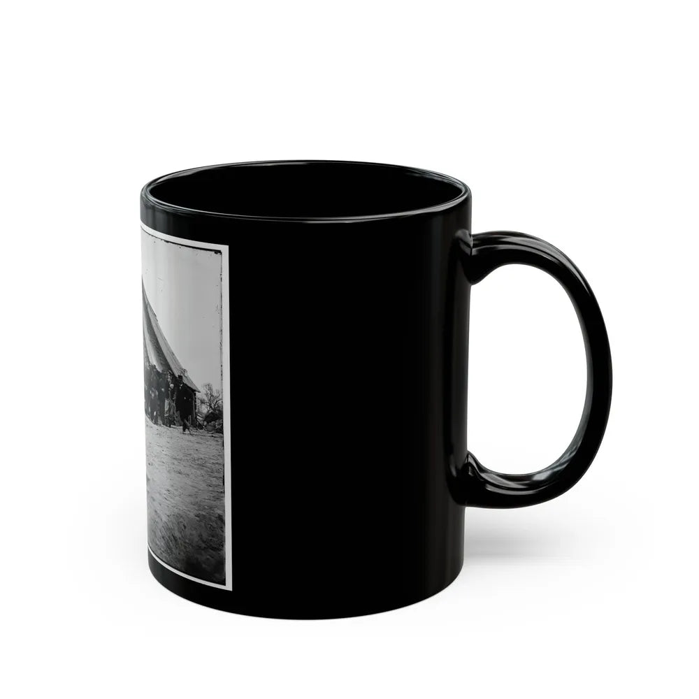 Bermuda Hundred, Va. Adams Express Office, Army Of The James (U.S. Civil War) Black Coffee Mug-Go Mug Yourself