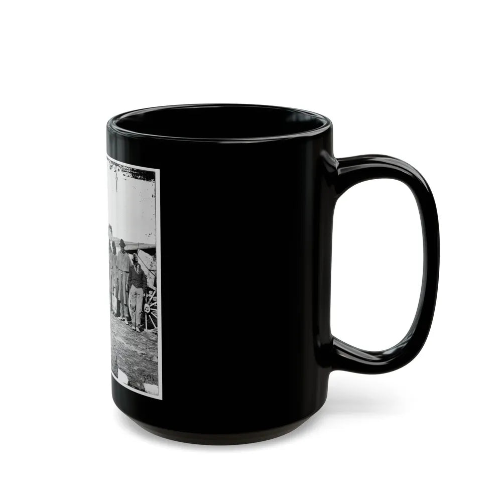 Bermuda Hundred, Va. African-American Teamsters Near The Signal Tower (U.S. Civil War) Black Coffee Mug-Go Mug Yourself