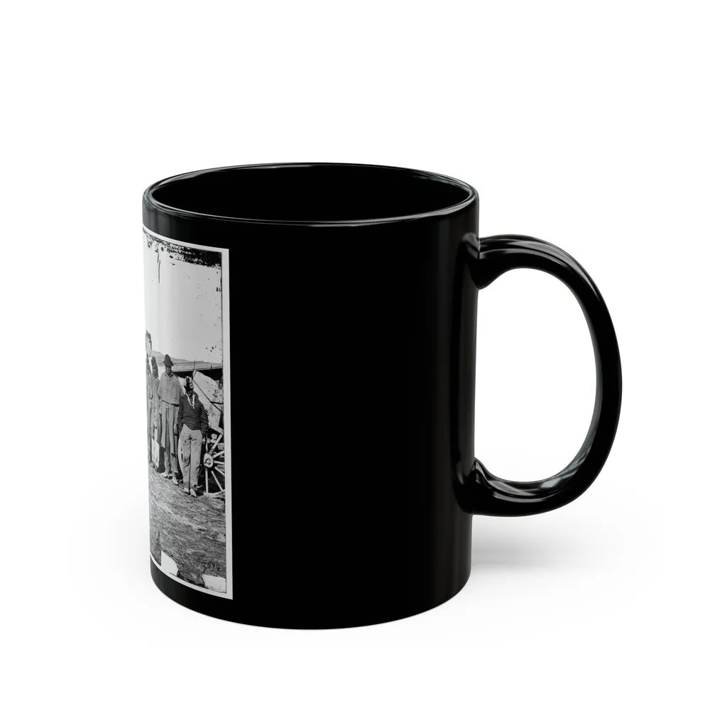 Bermuda Hundred, Va. African-American Teamsters Near The Signal Tower (U.S. Civil War) Black Coffee Mug-Go Mug Yourself