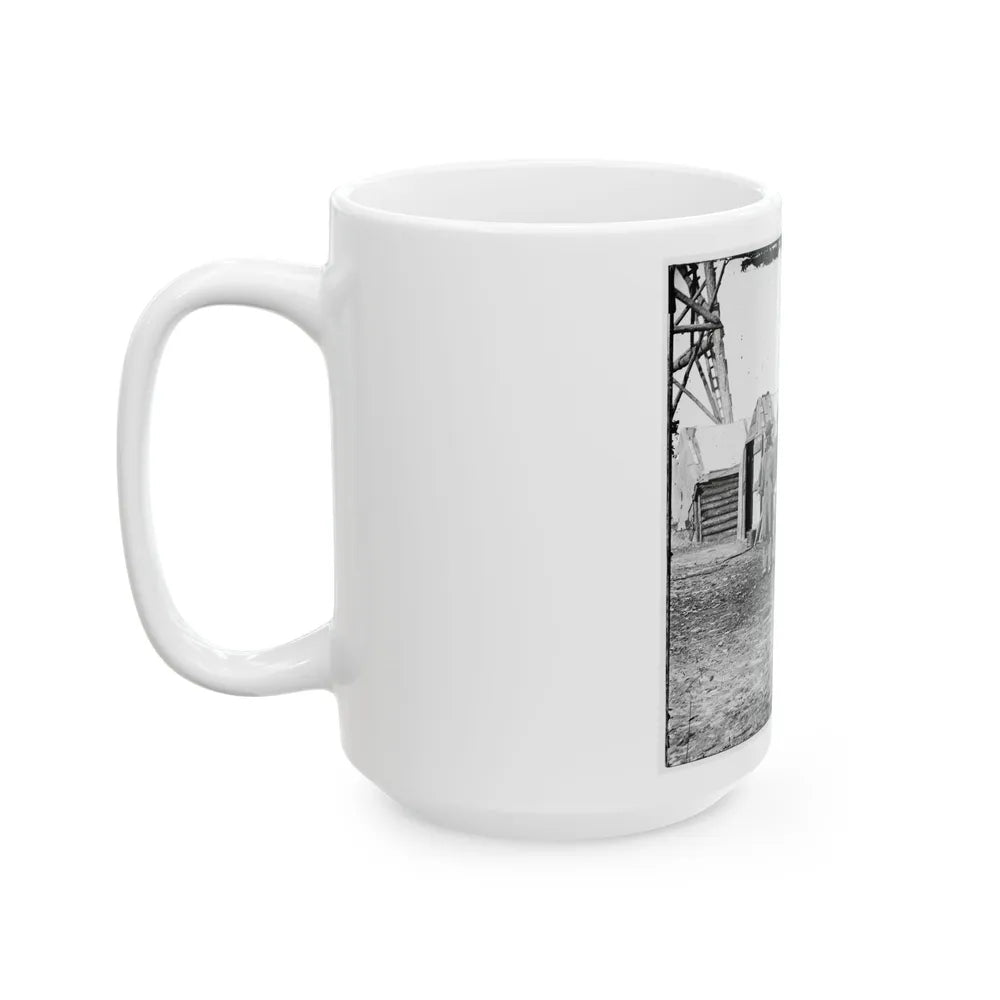 Bermuda Hundred, Va. African-American Teamsters Near The Signal Tower (U.S. Civil War) White Coffee Mug-Go Mug Yourself