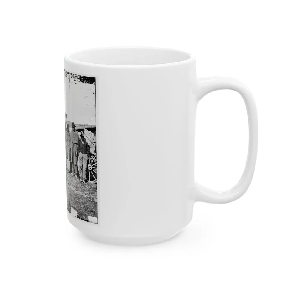 Bermuda Hundred, Va. African-American Teamsters Near The Signal Tower (U.S. Civil War) White Coffee Mug-Go Mug Yourself