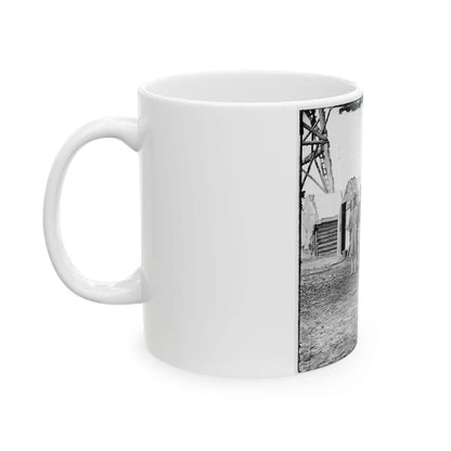 Bermuda Hundred, Va. African-American Teamsters Near The Signal Tower (U.S. Civil War) White Coffee Mug-Go Mug Yourself