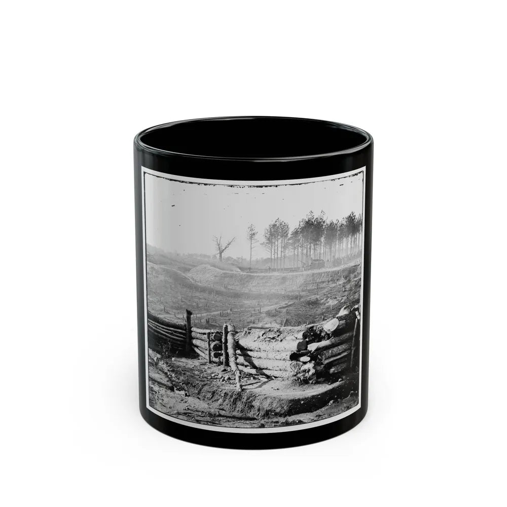 Bermuda Hundred, Va. Federal Earthworks On Left Of The Line, Near Point Of Rocks (U.S. Civil War) Black Coffee Mug-11oz-Go Mug Yourself