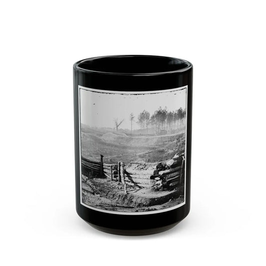 Bermuda Hundred, Va. Federal Earthworks On Left Of The Line, Near Point Of Rocks (U.S. Civil War) Black Coffee Mug-15oz-Go Mug Yourself