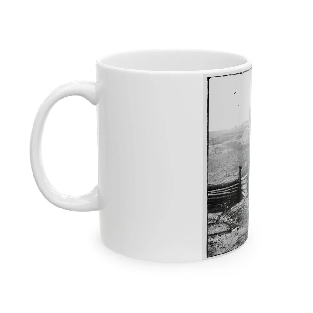 Bermuda Hundred, Va. Federal Earthworks On Left Of The Line, Near Point Of Rocks (U.S. Civil War) White Coffee Mug-Go Mug Yourself