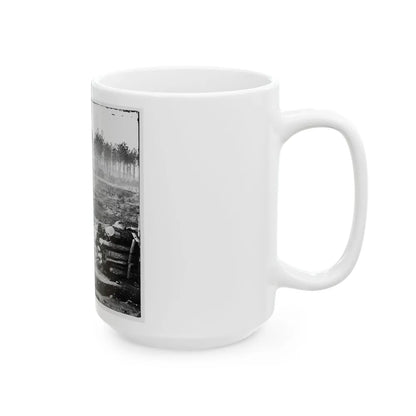 Bermuda Hundred, Va. Federal Earthworks On Left Of The Line, Near Point Of Rocks (U.S. Civil War) White Coffee Mug-Go Mug Yourself