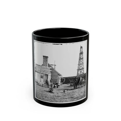 Bermuda Hundred, Va. Photographer At Butler's Signal Tower (U.S. Civil War) Black Coffee Mug-11oz-Go Mug Yourself