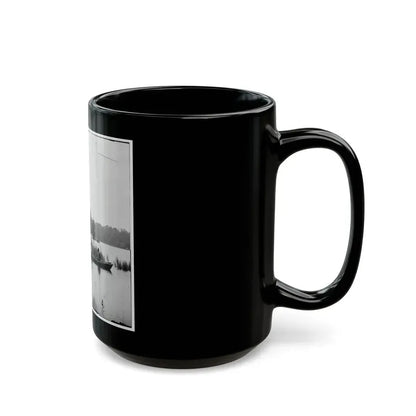 Bermuda Hundred, Virginia. Fishing On The James River (U.S. Civil War) Black Coffee Mug - Go Mug Yourself
