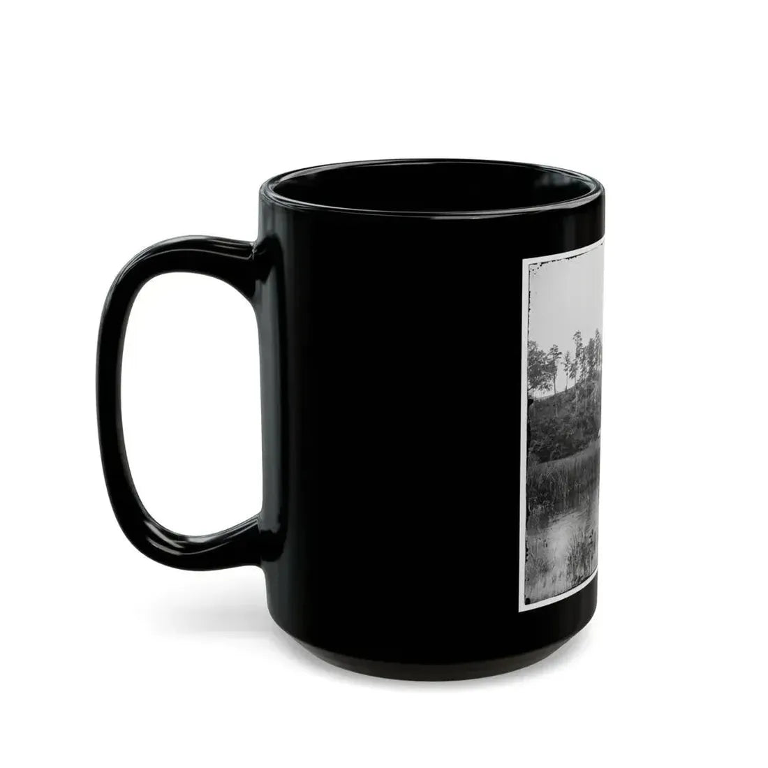 Bermuda Hundred, Virginia. Fishing On The James River (U.S. Civil War) Black Coffee Mug - Go Mug Yourself