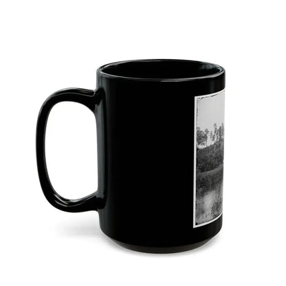 Bermuda Hundred, Virginia. Fishing On The James River (U.S. Civil War) Black Coffee Mug - Go Mug Yourself