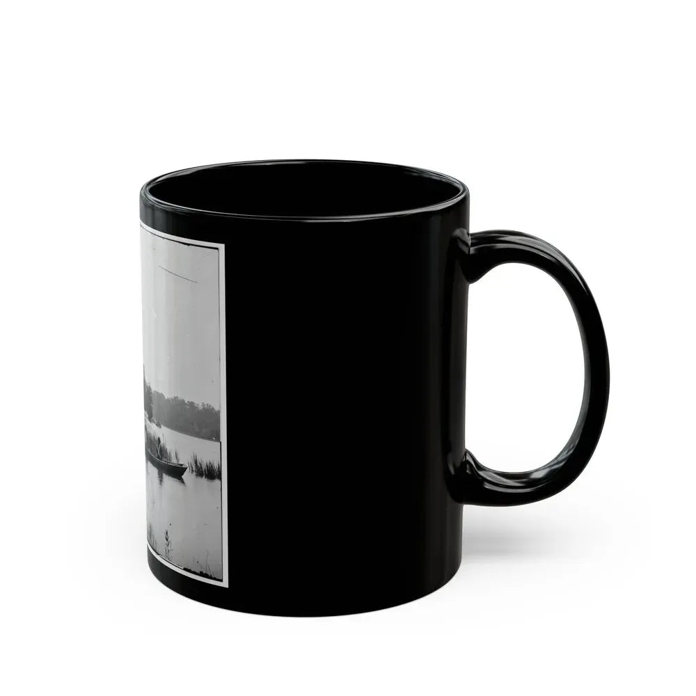 Bermuda Hundred, Virginia. Fishing On The James River (U.S. Civil War) Black Coffee Mug - Go Mug Yourself