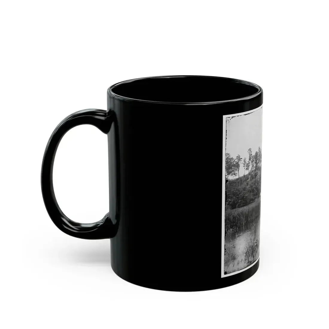 Bermuda Hundred, Virginia. Fishing On The James River (U.S. Civil War) Black Coffee Mug - Go Mug Yourself