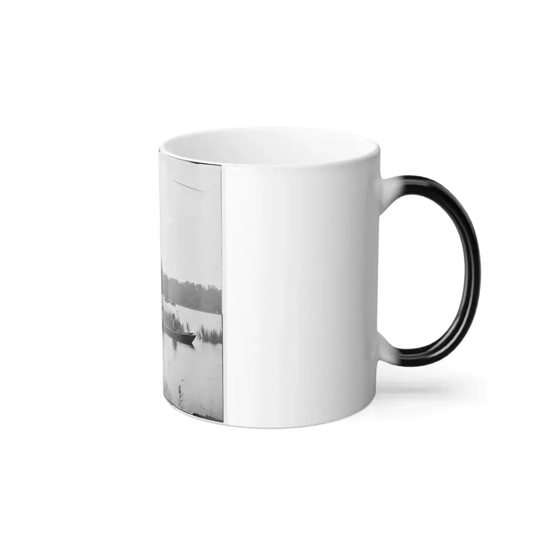 Bermuda Hundred, Virginia. Fishing on the James River (U.S. Civil War) Color Changing Coffee Mug 11oz - Go Mug Yourself