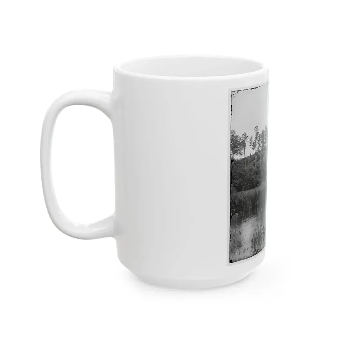 Bermuda Hundred, Virginia. Fishing On The James River (U.S. Civil War) White Coffee Mug - Go Mug Yourself