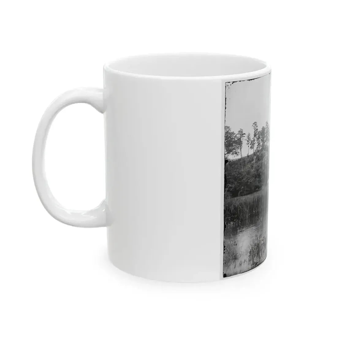 Bermuda Hundred, Virginia. Fishing On The James River (U.S. Civil War) White Coffee Mug - Go Mug Yourself