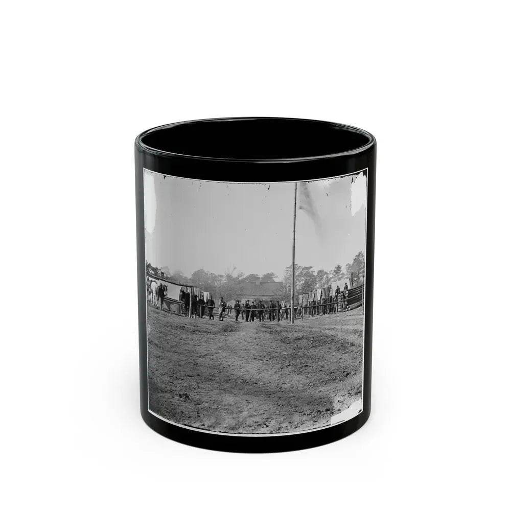 Bermuda Hundred, Virginia. Gen. Butler's Staff Officers Quarters (U.S. Civil War) Black Coffee Mug 11oz - Go Mug Yourself