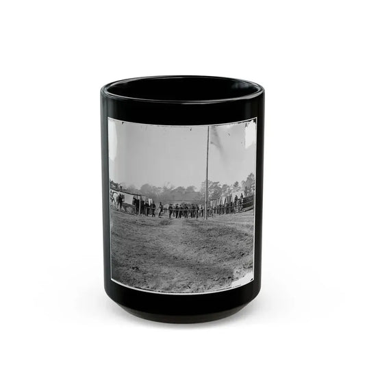 Bermuda Hundred, Virginia. Gen. Butler's Staff Officers Quarters (U.S. Civil War) Black Coffee Mug 15oz - Go Mug Yourself