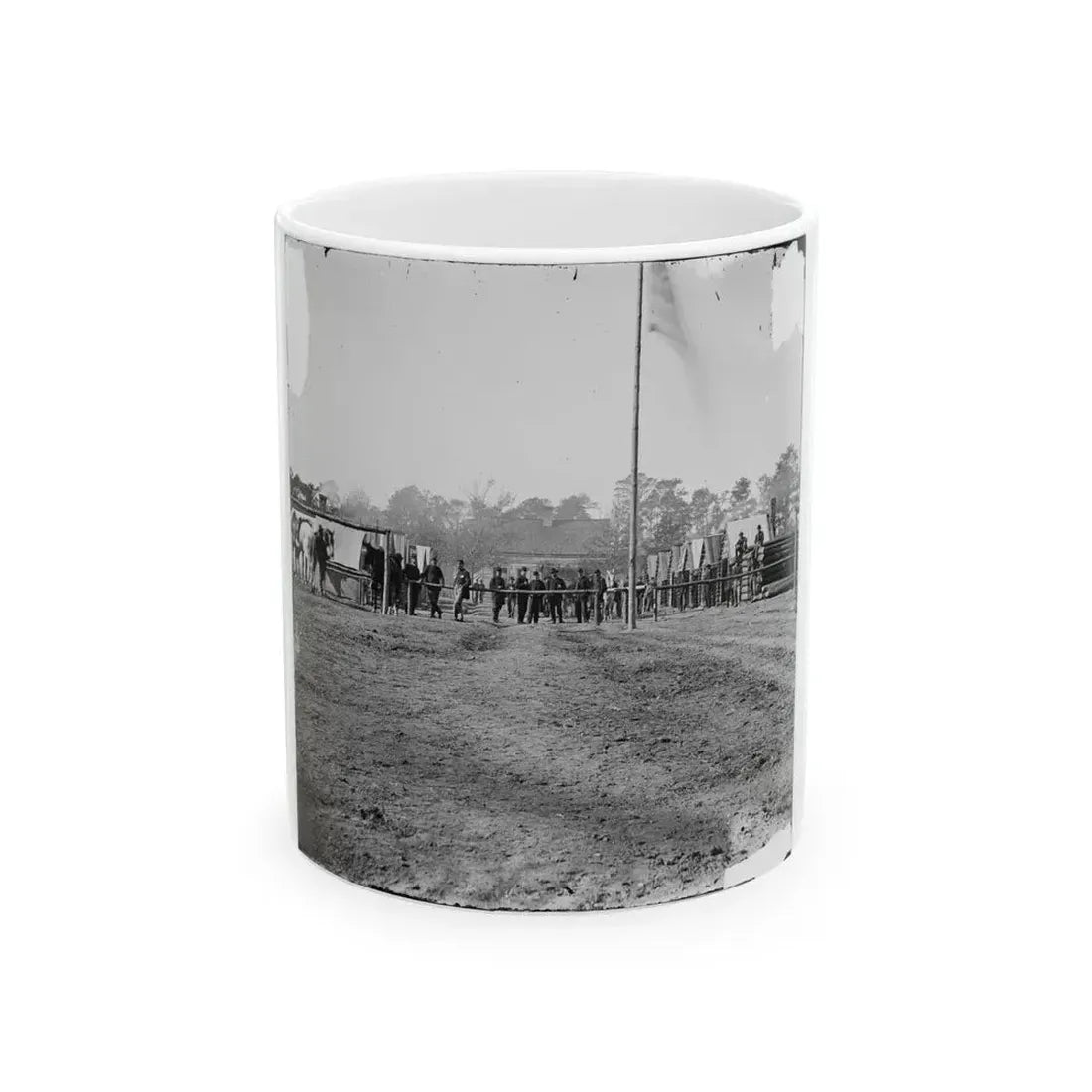 Bermuda Hundred, Virginia. Gen. Butler's Staff Officers Quarters (U.S. Civil War) White Coffee Mug 11oz - Go Mug Yourself