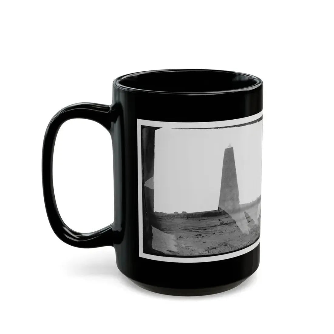 Bermuda Hundred, Virginia. Lookout Tower On Left Of Bermuda Hundred Line (U.S. Civil War) Black Coffee Mug - Go Mug Yourself