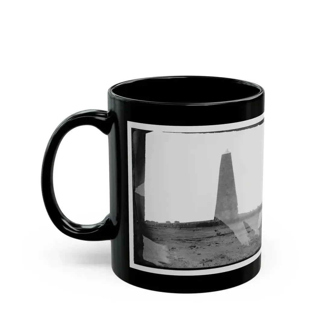 Bermuda Hundred, Virginia. Lookout Tower On Left Of Bermuda Hundred Line (U.S. Civil War) Black Coffee Mug - Go Mug Yourself