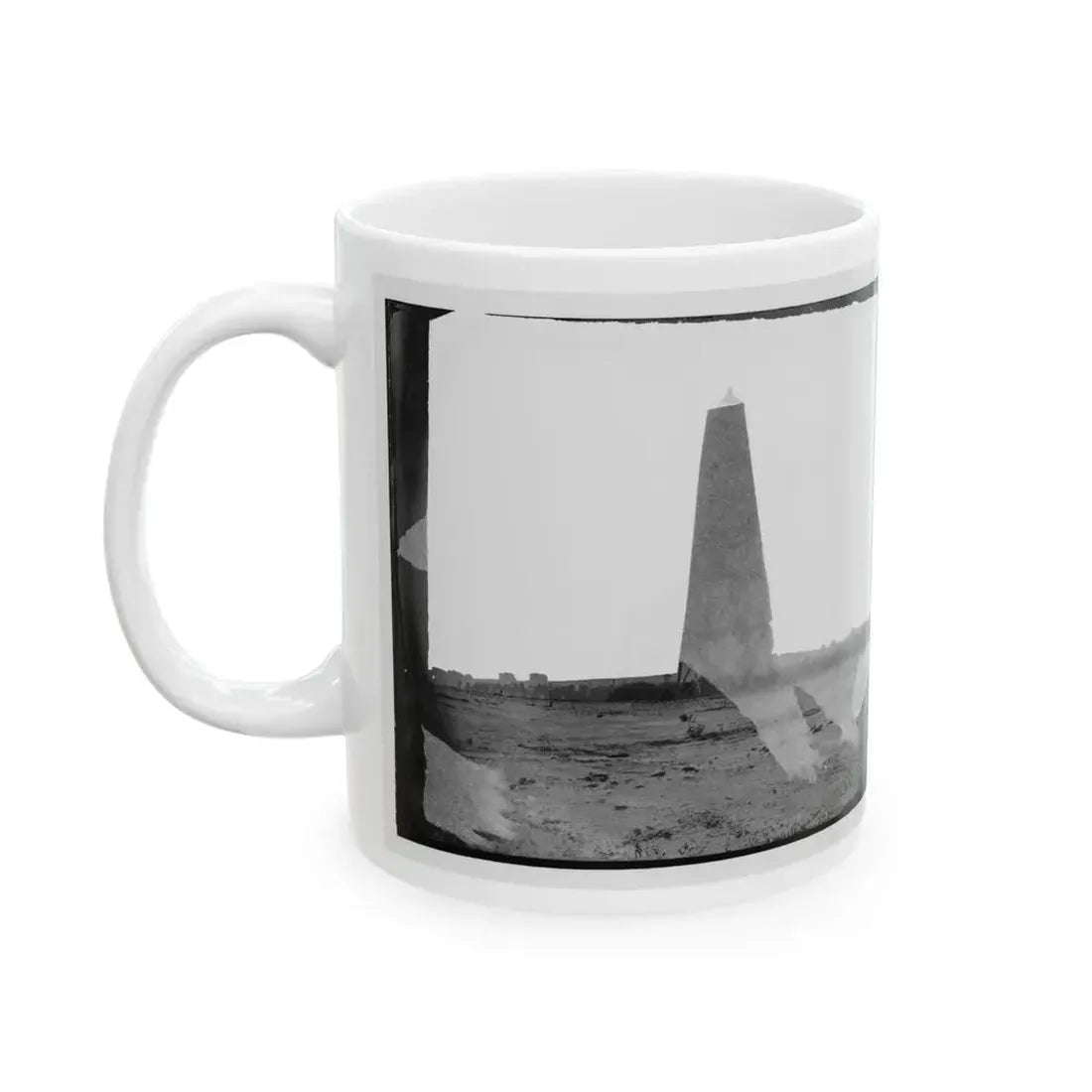 Bermuda Hundred, Virginia. Lookout Tower On Left Of Bermuda Hundred Line (U.S. Civil War) White Coffee Mug - Go Mug Yourself