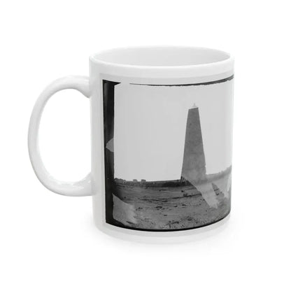 Bermuda Hundred, Virginia. Lookout Tower On Left Of Bermuda Hundred Line (U.S. Civil War) White Coffee Mug - Go Mug Yourself
