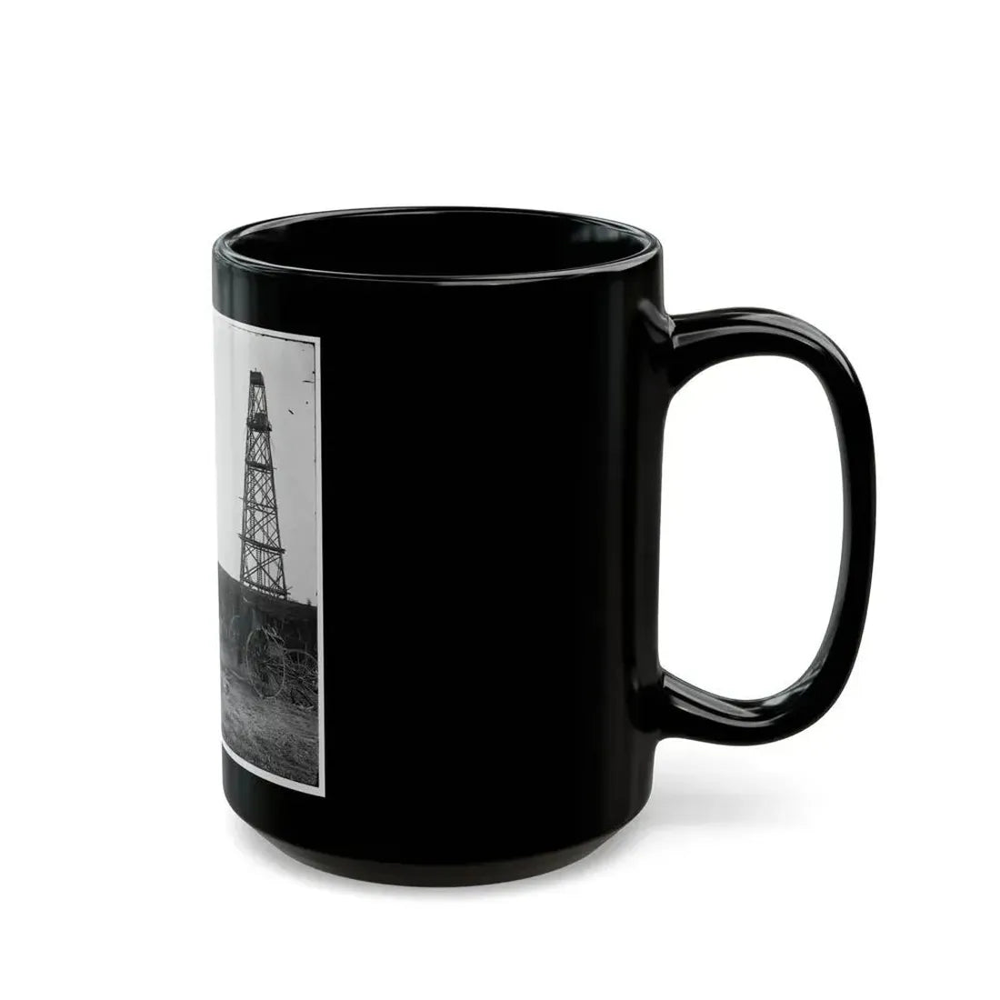 Bermuda Hundred, Virginia. Photographer At Butler's Signal Tower (U.S. Civil War) Black Coffee Mug - Go Mug Yourself
