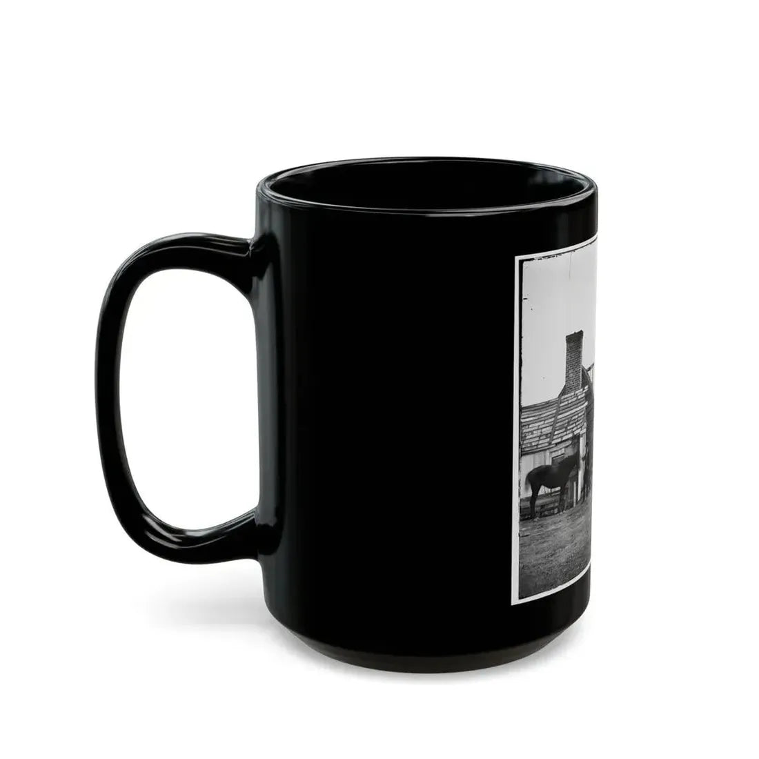 Bermuda Hundred, Virginia. Photographer At Butler's Signal Tower (U.S. Civil War) Black Coffee Mug - Go Mug Yourself
