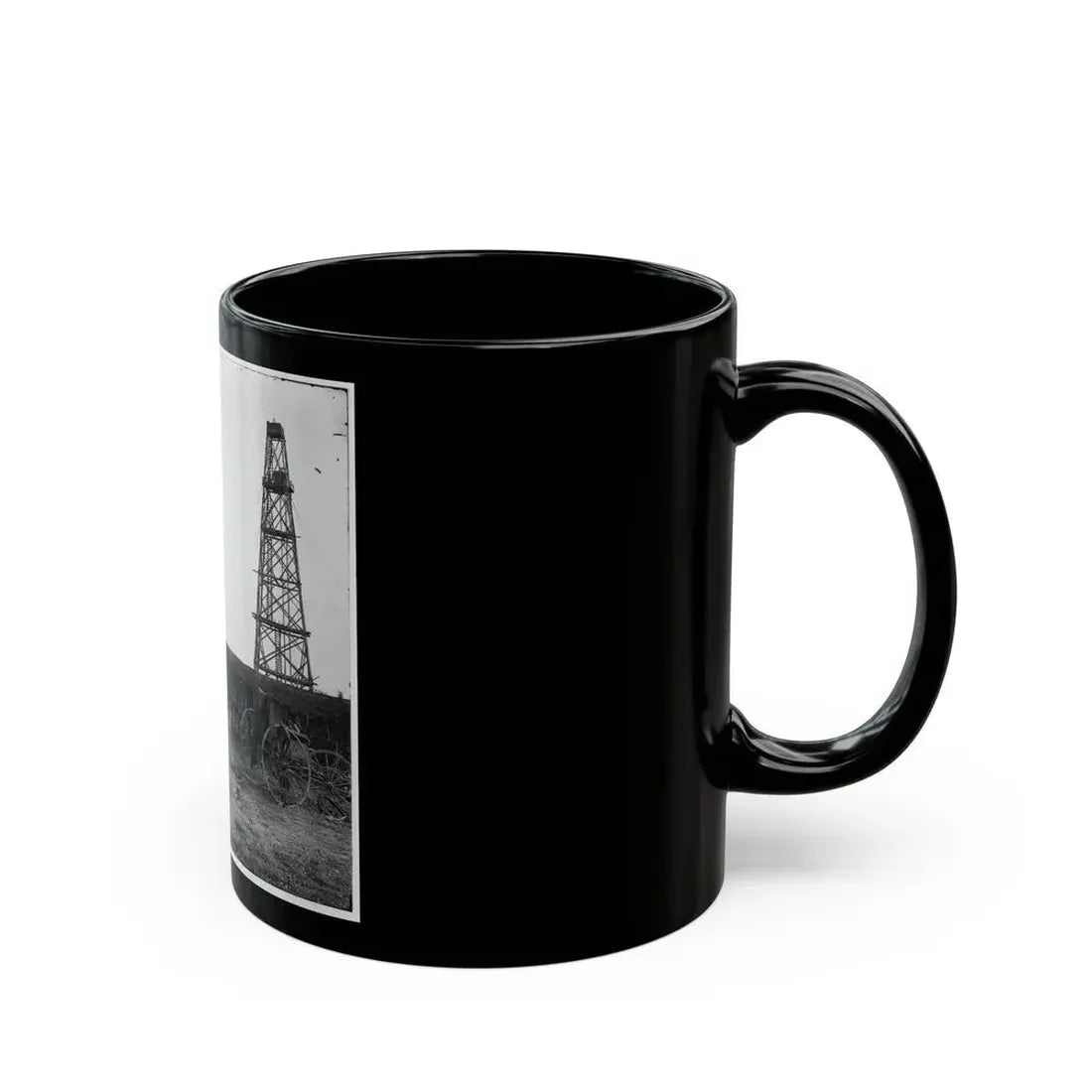 Bermuda Hundred, Virginia. Photographer At Butler's Signal Tower (U.S. Civil War) Black Coffee Mug - Go Mug Yourself