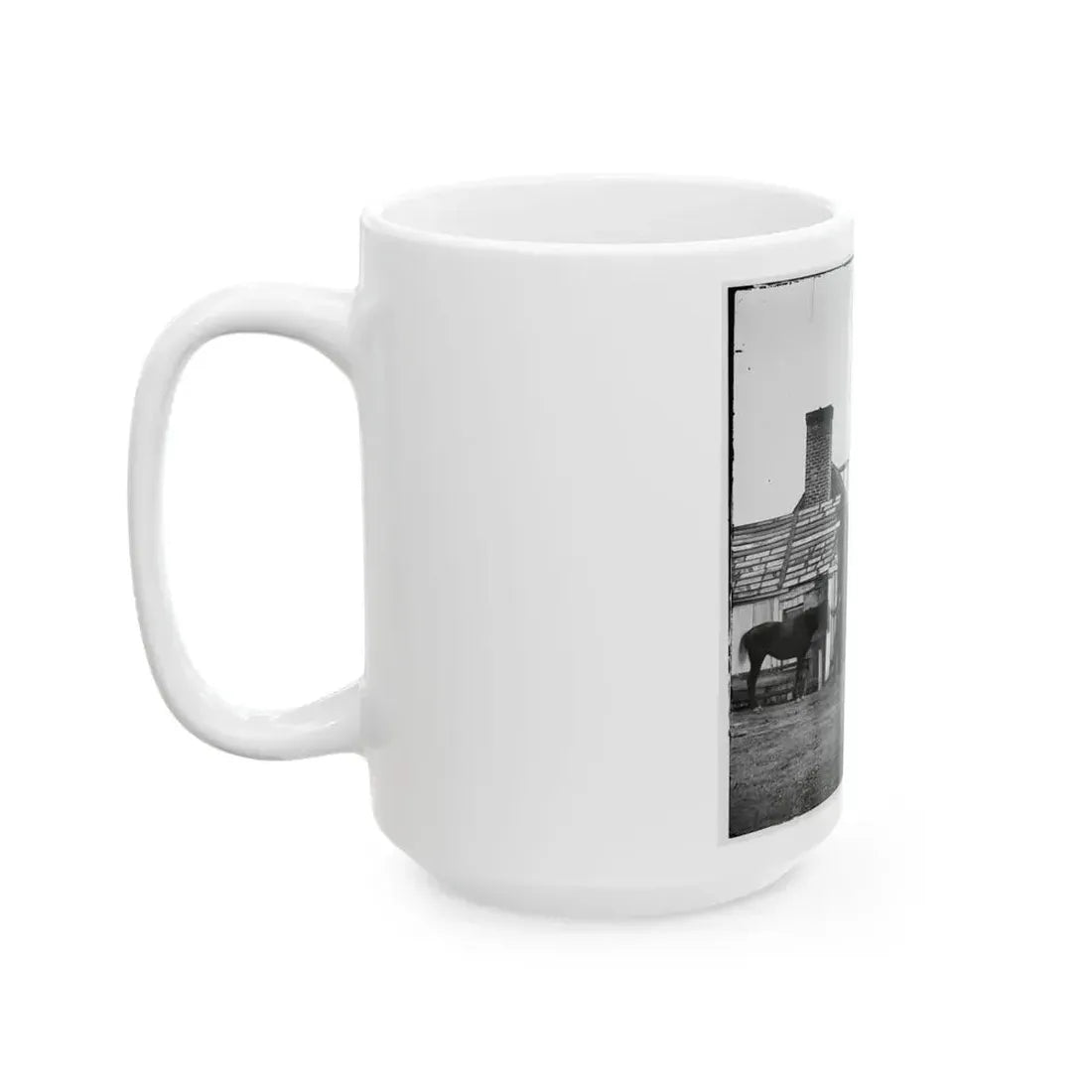Bermuda Hundred, Virginia. Photographer At Butler's Signal Tower (U.S. Civil War) White Coffee Mug - Go Mug Yourself