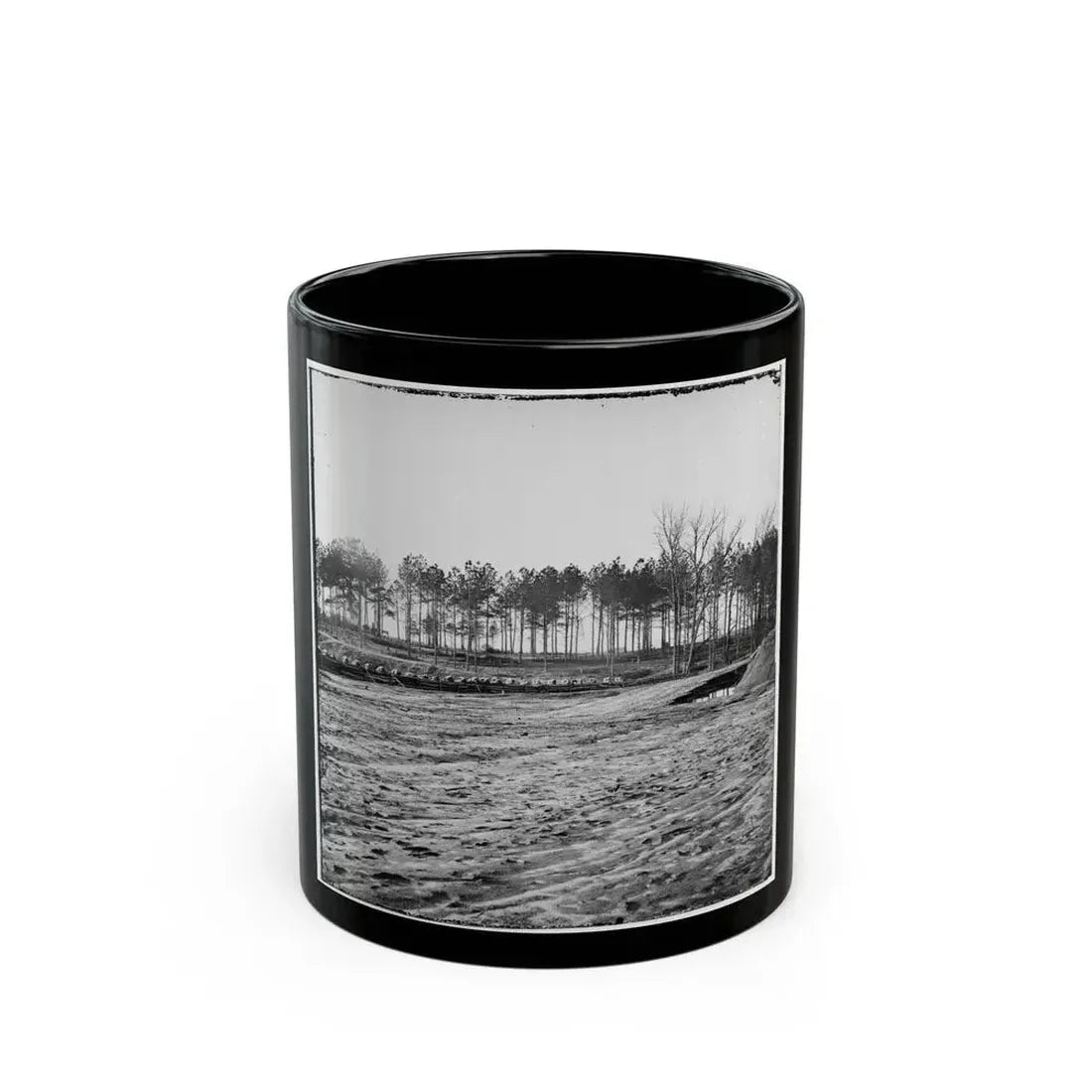 Bermuda Hundred , Virginia. View (U.S. Civil War) Black Coffee Mug 11oz - Go Mug Yourself
