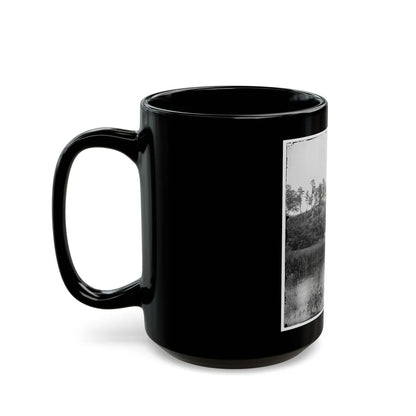 Bermuda Hundred, Virginia. Fishing On The James River (U.S. Civil War) Black Coffee Mug-Go Mug Yourself