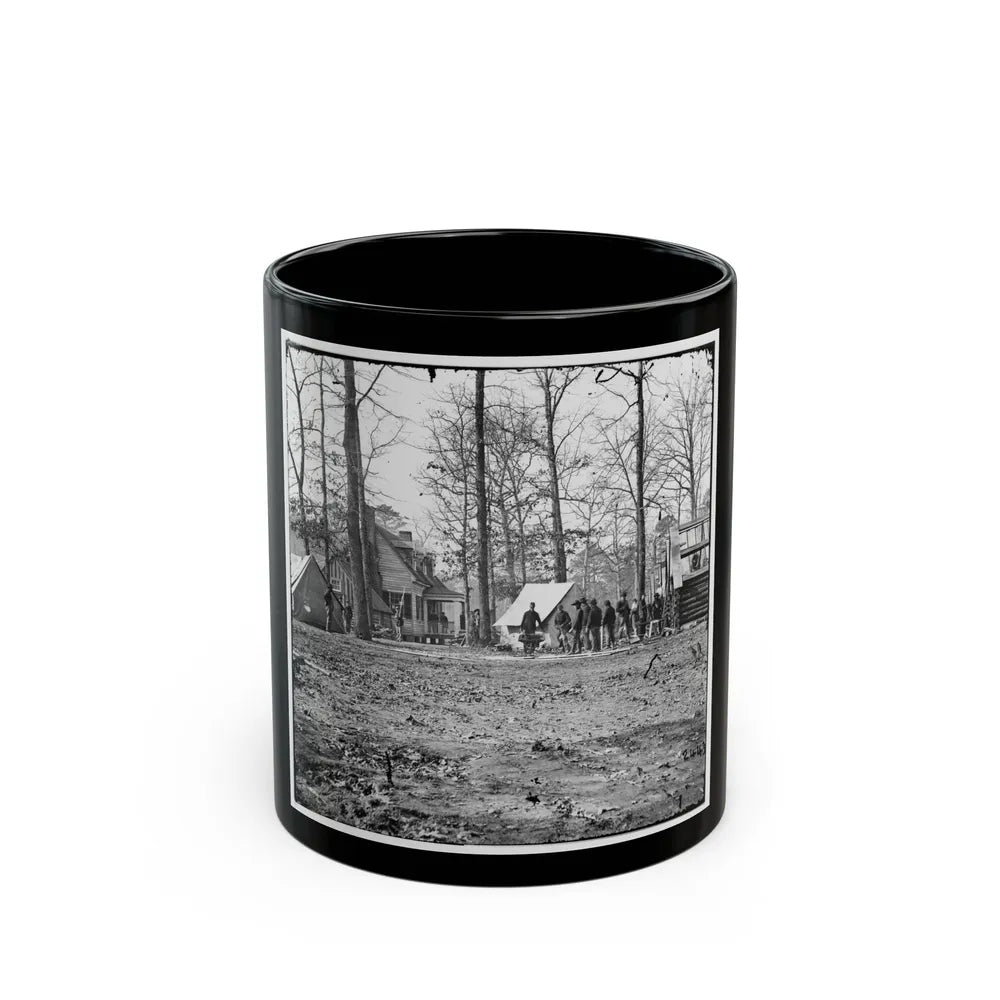 Bermuda Hundred, Virginia. Gen. Benjamin Butler's Headquarters (U.S. Civil War) Black Coffee Mug-11oz-Go Mug Yourself