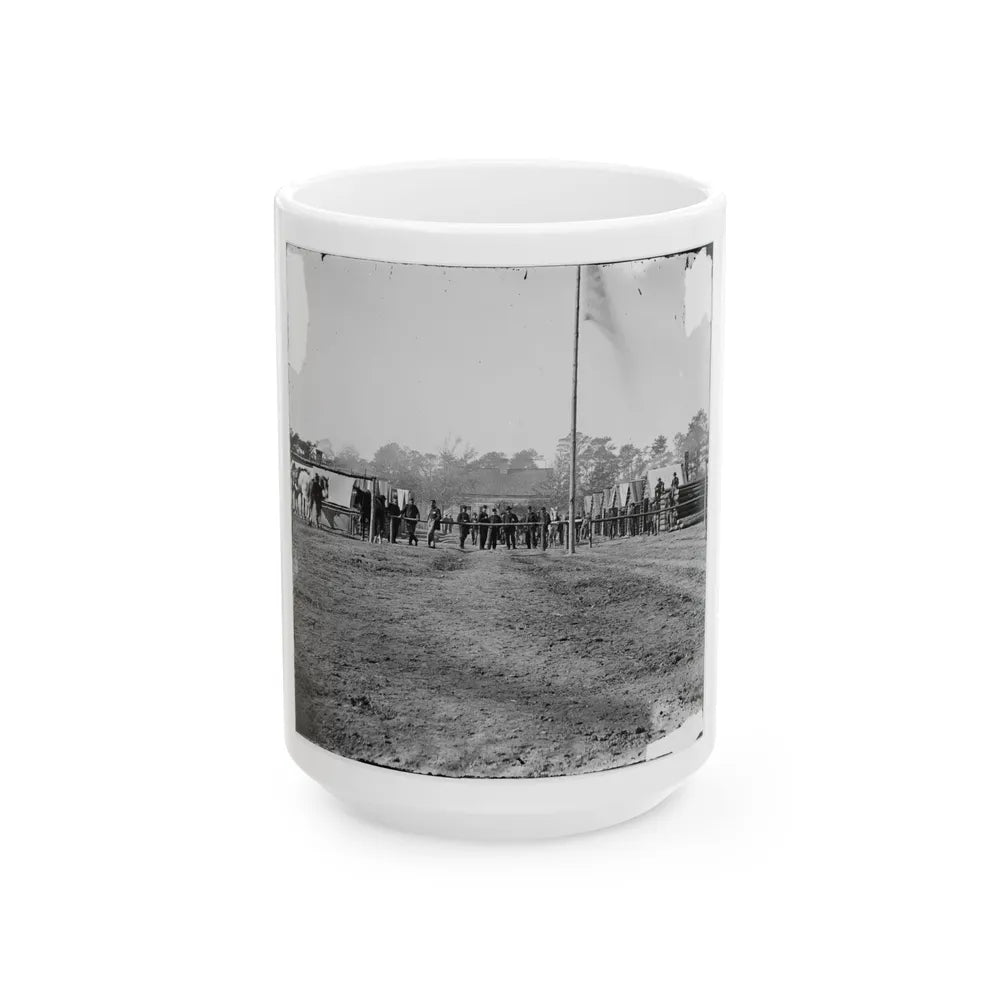 Bermuda Hundred, Virginia. Gen. Butler's Staff Officers Quarters (U.S. Civil War) White Coffee Mug-15oz-Go Mug Yourself