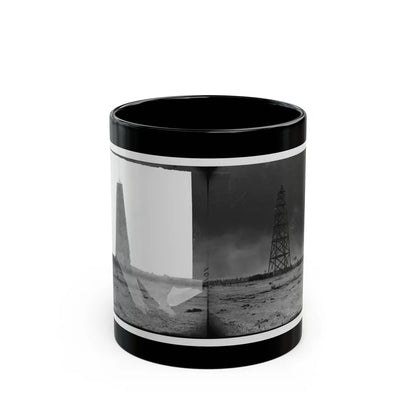 Bermuda Hundred, Virginia. Lookout Tower On Left Of Bermuda Hundred Line (U.S. Civil War) Black Coffee Mug-11oz-Go Mug Yourself