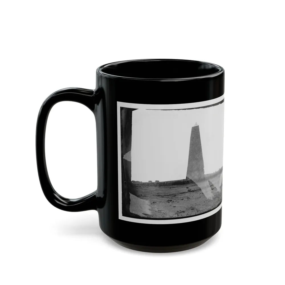 Bermuda Hundred, Virginia. Lookout Tower On Left Of Bermuda Hundred Line (U.S. Civil War) Black Coffee Mug-Go Mug Yourself