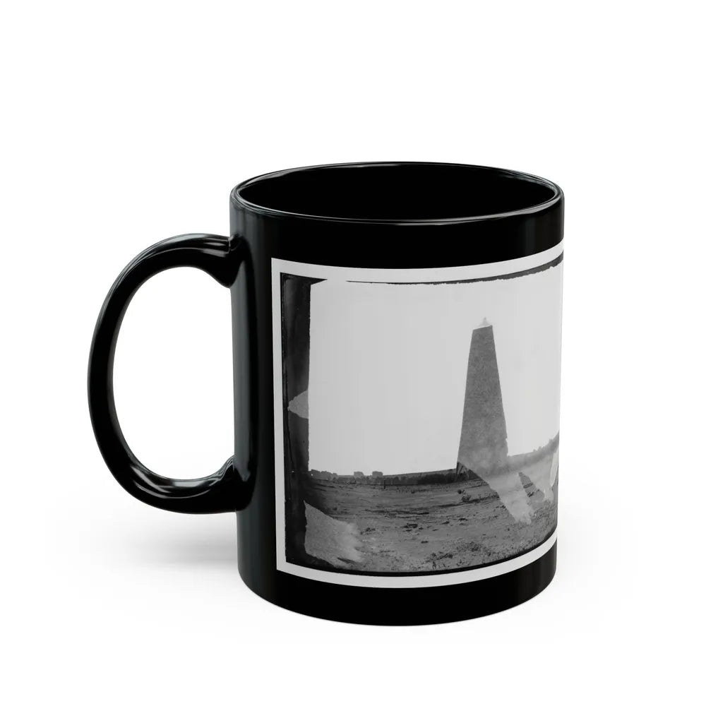 Bermuda Hundred, Virginia. Lookout Tower On Left Of Bermuda Hundred Line (U.S. Civil War) Black Coffee Mug-Go Mug Yourself