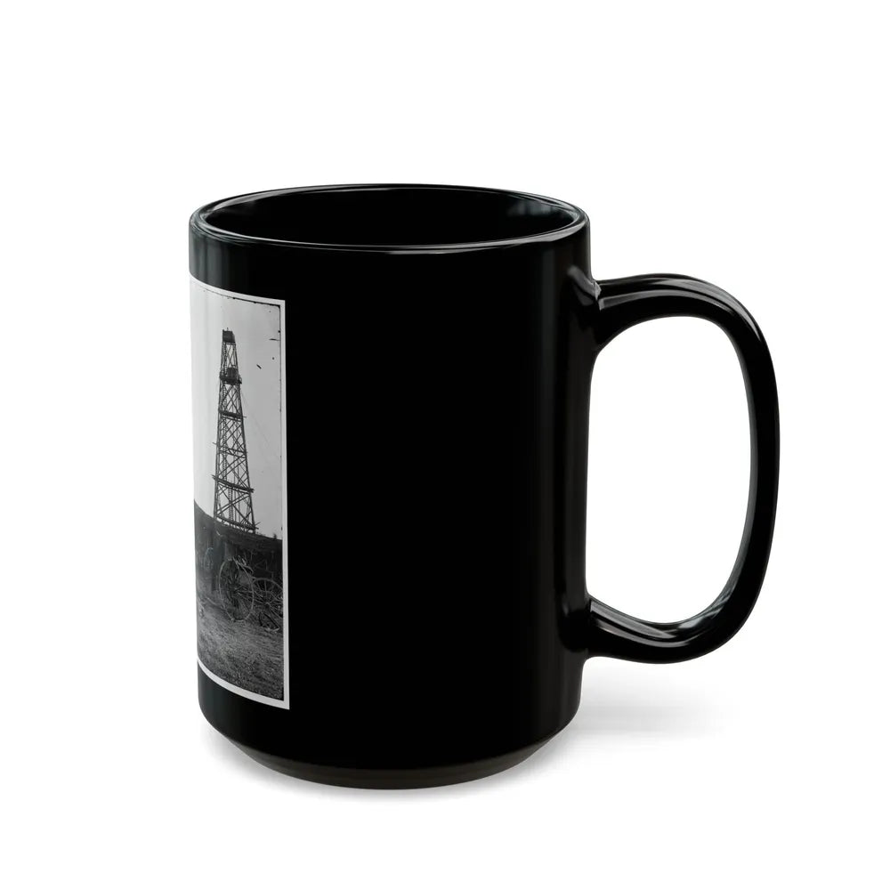 Bermuda Hundred, Virginia. Photographer At Butler's Signal Tower (U.S. Civil War) Black Coffee Mug-Go Mug Yourself