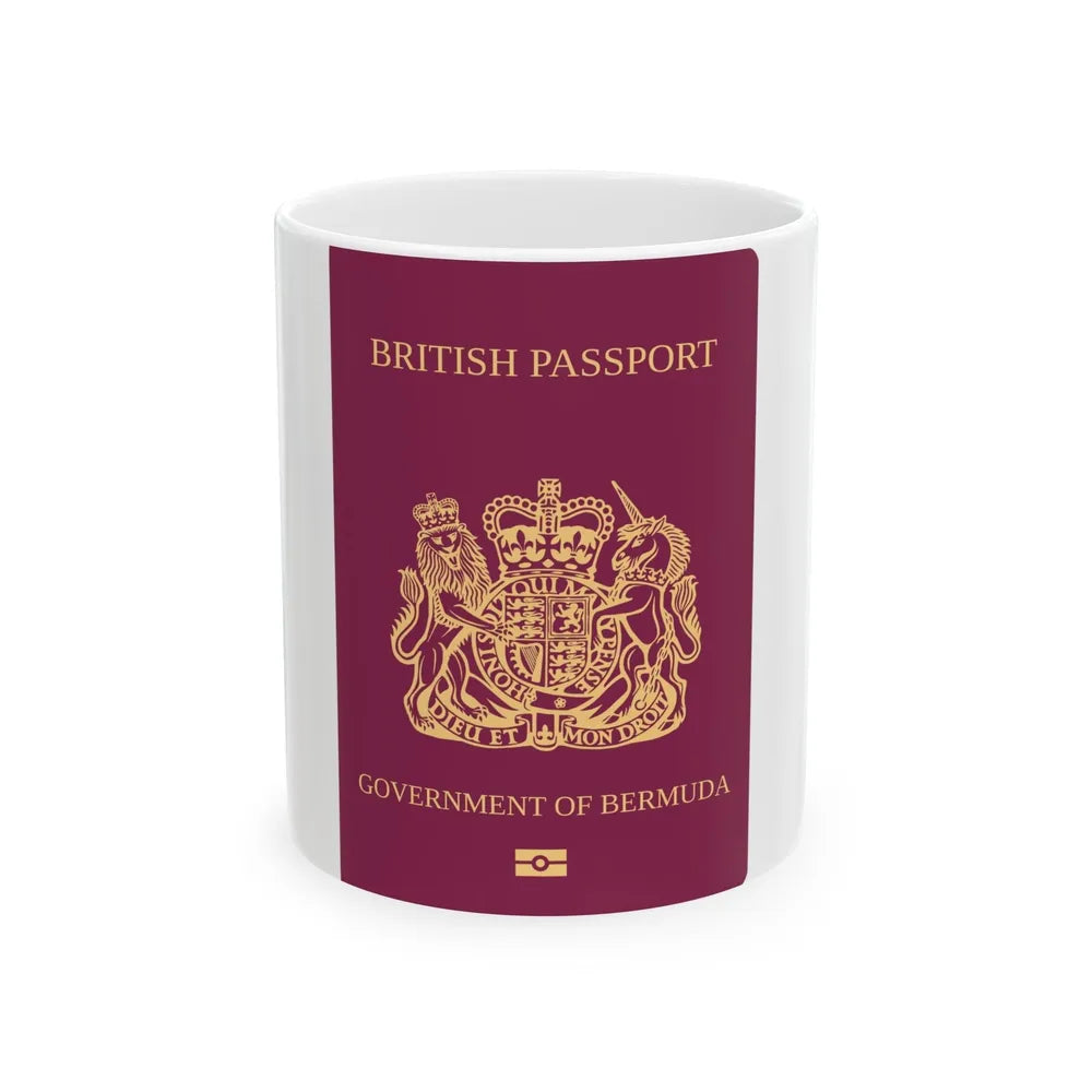 Bermuda Passport - White Coffee Mug-11oz-Go Mug Yourself