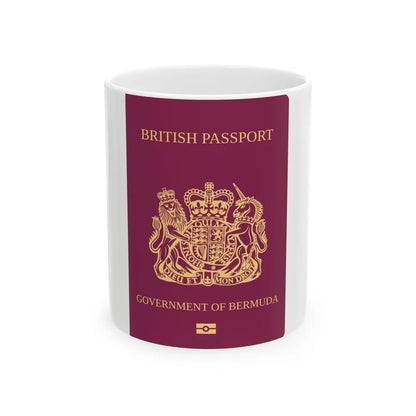 Bermuda Passport - White Coffee Mug-11oz-Go Mug Yourself