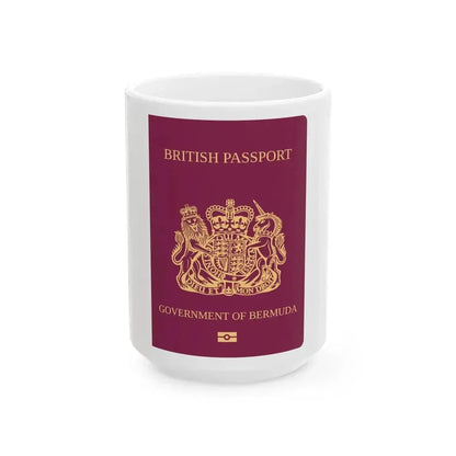 Bermuda Passport - White Coffee Mug 15oz - Go Mug Yourself