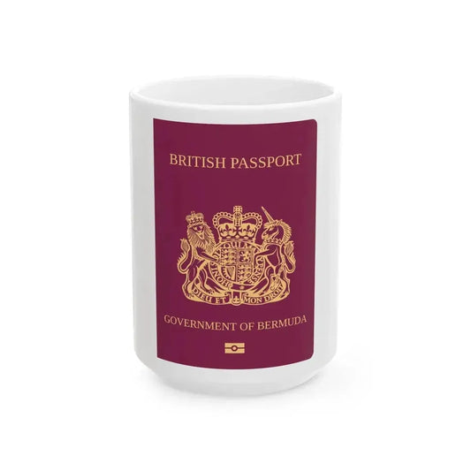 Bermuda Passport - White Coffee Mug 15oz - Go Mug Yourself