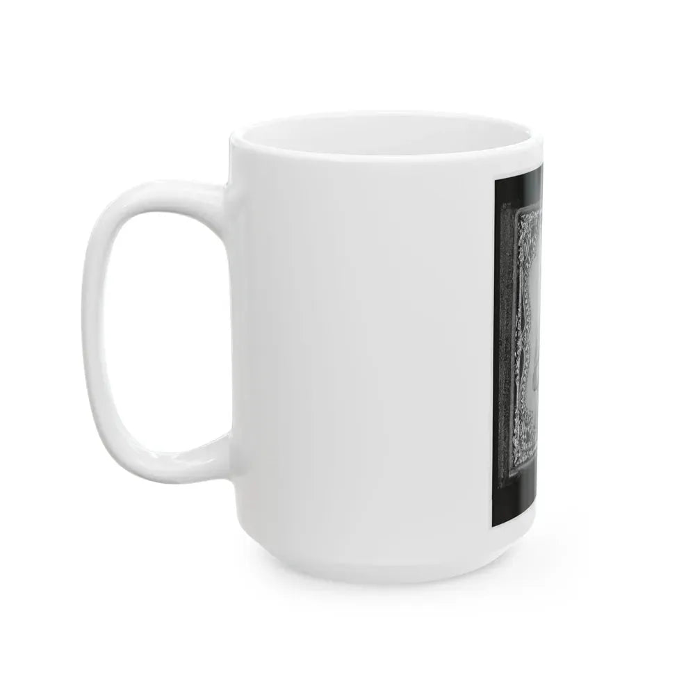 Bernard Bluecher Graves, Corp., C.S.A., Three-Quarter Length Portrait, Seated, Facing Front (U.S. Civil War) White Coffee Mug - Go Mug Yourself