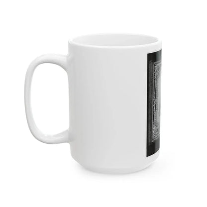 Bernard Bluecher Graves, Corp., C.S.A., Three-Quarter Length Portrait, Seated, Facing Front (U.S. Civil War) White Coffee Mug - Go Mug Yourself