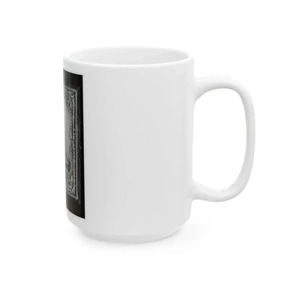 Bernard Bluecher Graves, Corp., C.S.A., Three-Quarter Length Portrait, Seated, Facing Front (U.S. Civil War) White Coffee Mug - Go Mug Yourself