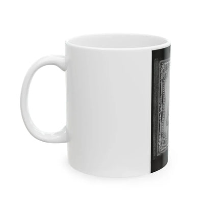 Bernard Bluecher Graves, Corp., C.S.A., Three-Quarter Length Portrait, Seated, Facing Front (U.S. Civil War) White Coffee Mug - Go Mug Yourself